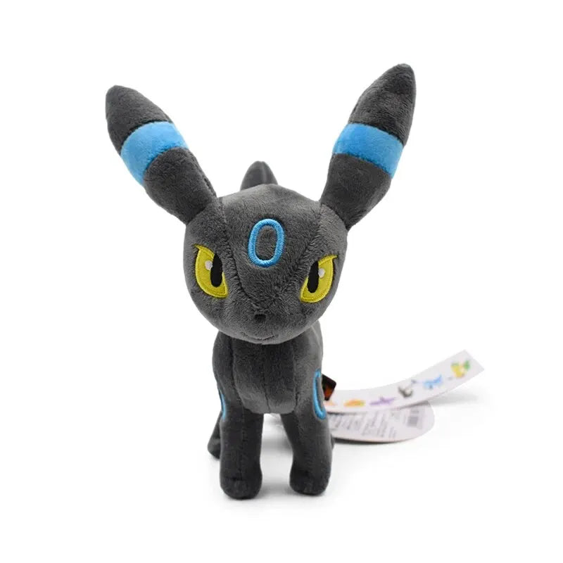 20 cm Pokémon Plush Dolls, featuring fan‑favorite characters like Pikachu, Charmander, Squirtle, Bulbasaur, Jigglypuff, Eevee, Snorlax, and Lapras.n Umbreon Vaporeon Sylveon d