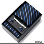 Men's  Tie Pocket Squares Necktie Box Set