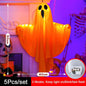 LED Glow Ghost Party Halloween Decoration for Home Indoor Outdoor Haunted House Bar Hanging Horror Props with Lights