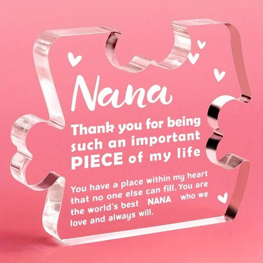 Heartfelt Nana Plaque - Cherished Birthday & Christmas Gift from Grandchildren