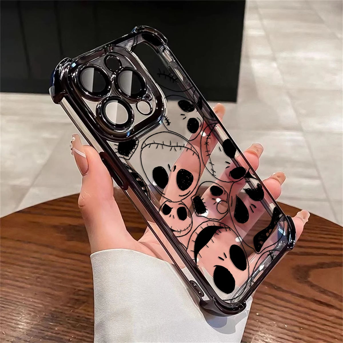 The Nightmare before Christmas Phone Case For iPhone 16 15 14 13 12 11 Pro Max Shockproof Clear Armor Cover