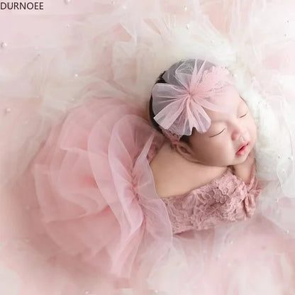 Newborn Baby Tutu Dress: Lace Girl Princess Romper, Perfect for Photoshoots