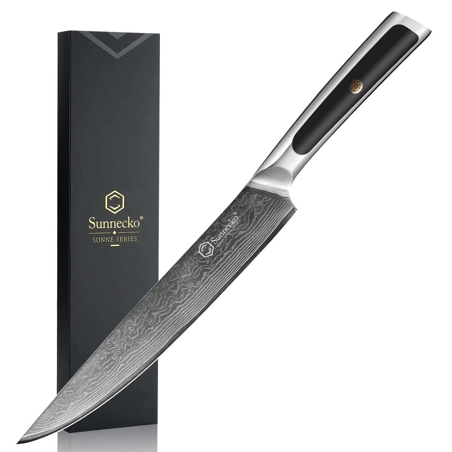 Sunnecko Damascus Chef Knife Set – 1–7 PCS High Carbon VG10 Steel Ultra‑Sharp Kitchen Knives