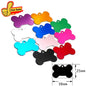 Random Mix 100pcs Aluminum Blank Dog Cat ID Pendant Engravable Ornament Tag Plates
