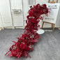 1m 2m Luxury Flower Row Runner Artificial Flowers for Table Centerpiece Wedding Decoration Mix Flowers Backdrop Wall Arches Deco