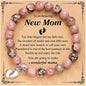 Women Bracelet New Mom Gifts Natural Stone Beaded Bracelet For Pregnant Women 1st Time Mothers Day Mom Mommy to Be Bracelet Gift