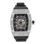 MISSFOX New Men Wrist Watches Tonneau Rubber Strap Waterproof Male Quartz Watch Unique Classic Gold Hollow Men's Clocks Gifts