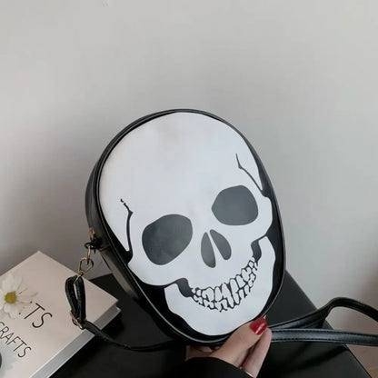 Creative Halloween Skull Crossbody – Gothic Devil & Ghost PU Leather Candy Bag Festival Purse