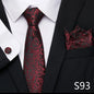 Tie Pocket Squares Cufflink Necktie Set