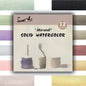 12Color Skin/Ocean/Candy/Morandi Solid Watercolor Set