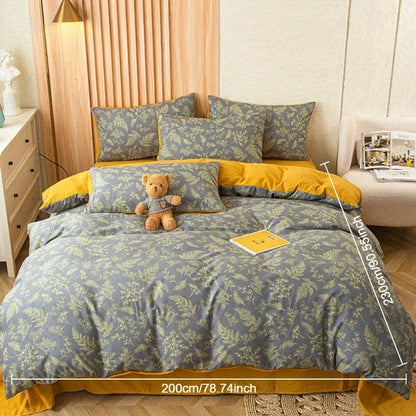 Duvet cover Set, Double-Layer Yarn, Includes 1 Quilt Cover 1/2 Pillowcases, No Duvet Insert, No Pillow Core