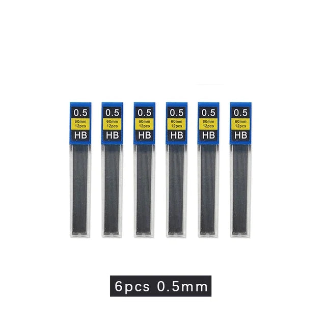 Metal Automatic Mechanical Pencil 5/0.7/0.9/1.3/2.0mm