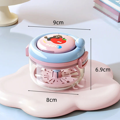 Portable Retainer Cleaner Case Rotating Drainable Oral Care Storage Box for Invisible Aligners Denture Braces Compact Ventilated