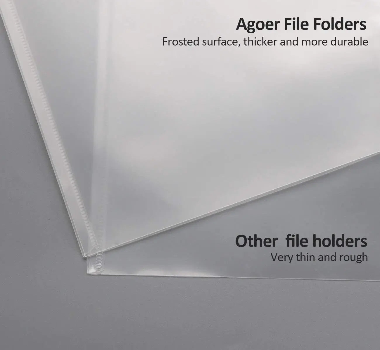 5pcs Plastic Transparent Document Storage Folder  Bag 16C -A4 Paper Size