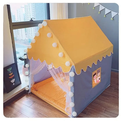 Portable Kids Tipi Tent – Foldable Princess Playhouse for Girls’ Room or Parties