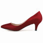 Women Pumps Classic Sexy Pointed Toes 5cm Low Med Kitten High Heels Shoes Spring Brand Design Dress Wedding Shoes Big Size 35-42