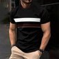 Summer new men's printed T-shirt round neck street Harajuku sports casual men's short sleeved plus size comfortable top