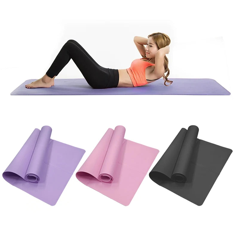 4MM Thick Anti-slip Sport Fitness  Exercise Yoga Pilates Gymnastics Mat Fitness Equipment