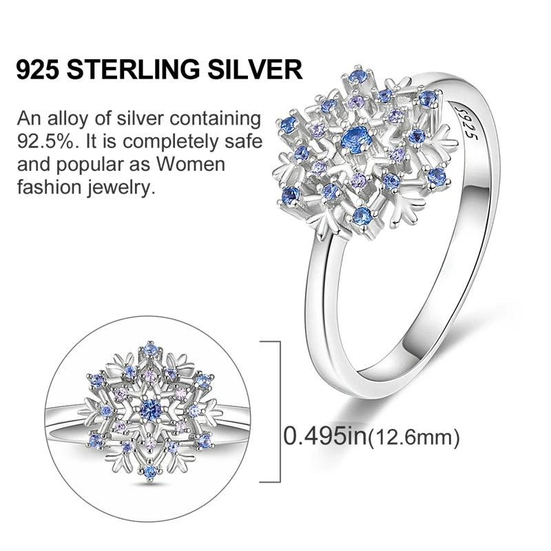 925 Sterling Silver Ring – Colorful Cubic Zirconia Women’s Wedding & Engagement Jewelry
