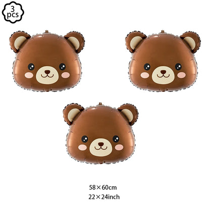 Brown Teddy Bear Party Baby Shower Supplies