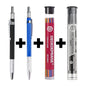 Mechanical Sketch Pencil 2.0mm – Includes 36‑Color Drawing Leads & Replacement Lead Set