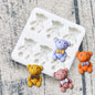 Cute Bear Silicone Sugarcraft Mold Resin Tools Cupcake Baking Mould Fondant Cake Decorating Tools