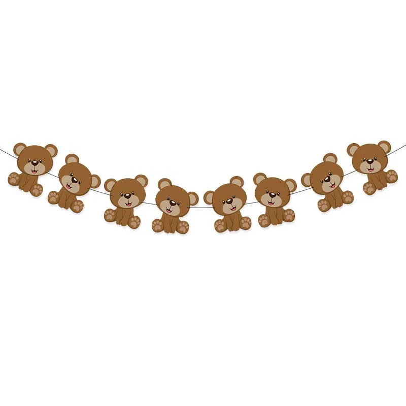 Brown Teddy Bear Party Baby Shower Supplies