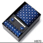 Men's  Tie Pocket Squares Necktie Box Set