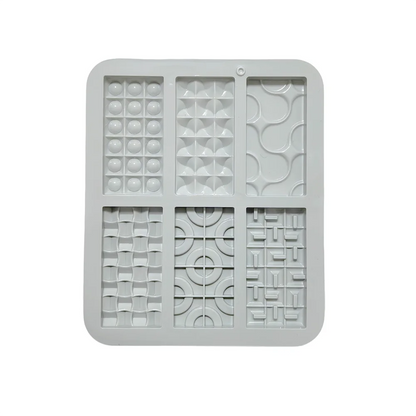 1 creative mini Euler circle baking silicone mold, suitable for DIY chocolate, candy, cookies, ice tray (6-chamber)