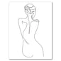 Sexy Female Body Art Print Naked Nude Canvas Poster Line Drawing Prints Abstract Woman Wall Art Painting Pictures Bedroom Decor