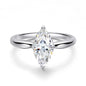 OEVAS 1CT-3CT 7*14MM Marquise Cut Moissanite Wedding Rings S925 Silver Plate 18K Gold for Women Lab Diamond Party Jewelry Gift
