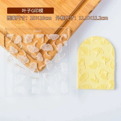 New Plant Flower Cookie Embosser Mould Spring Easter Party Fondant Biscuit Mold Cake Decorating Tools Acrylic Icing Cookie Mould