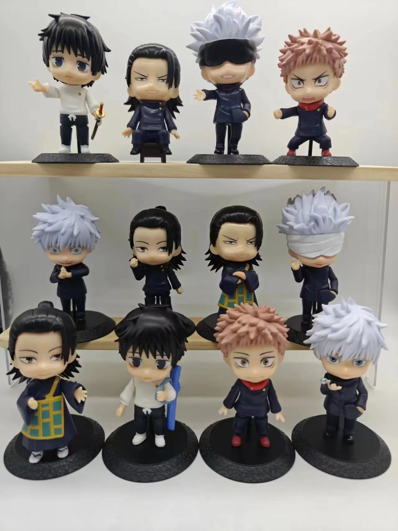 12pcs/set Anime Jujutsu Kaisen Figure Model Toys 10cm