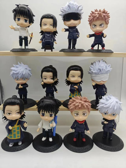 12pcs/set Anime Jujutsu Kaisen Figure Model Toys 10cm