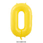 40‑Inch Yellow & White Macaron Daisy Number Foil Balloon