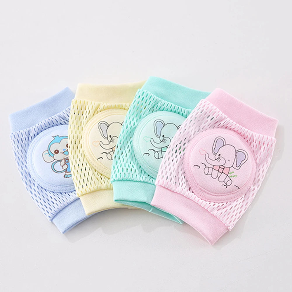 Baby Accessories Knee Pads Safety Boy Girl Kids Crawling Gaiter Toddler Slip Protector Infant Animal Monkey Tiger Dino Elephant