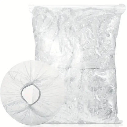 500/50Pcs Disposable Food Cover Fruit Food Cover Elastic Plastic Shower Cap Food Grade Storage Bag Kitchen Organizer Cling Film