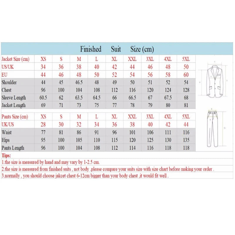 3 Pieces Tuxedo Suits for Men Slim Fit