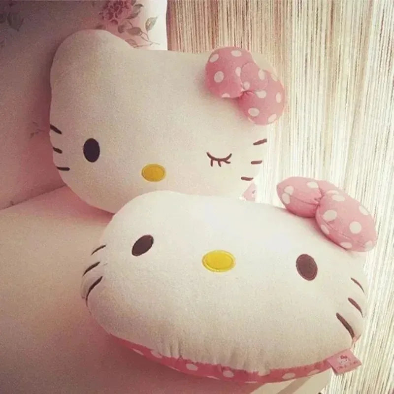 Hello Kitty Sanrio anime cartoon plush pillow cushion creative personalized car headrest neck pillow ornaments jewelry wholesale