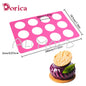 Round Silicone Chablon Mold – Cheese, Chocolate & Cookie Stencil Mat for Cake Decorating