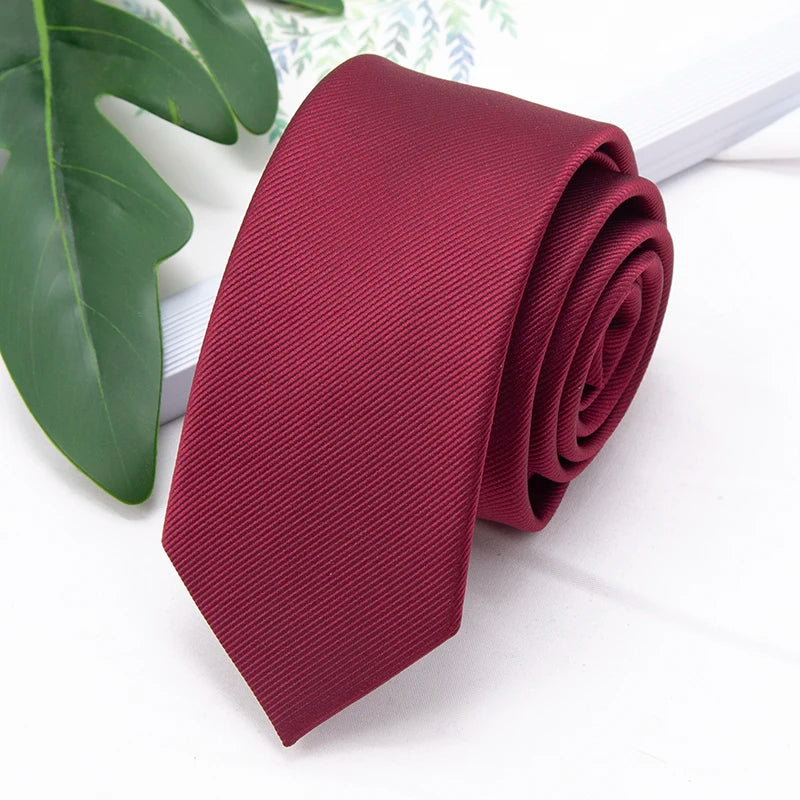 Men's Slim Tie Classic Solid Color