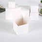 20/50pcs Square Folding Kraft Paper Box Black White cardboard Box for Packaging Candle Gift Box For wedding Party favor candy