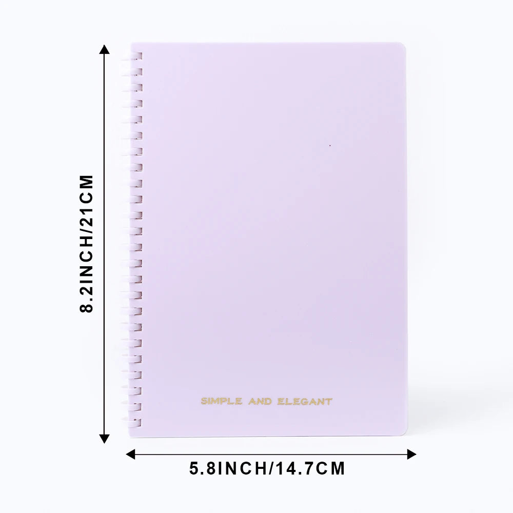 1 Pack Lined Ruled Spiral Paper Notebook 5.8 x 8.2 Inches College