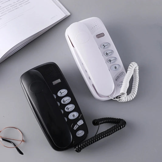 KXT-580 Big Button Corded Phone Telephones Landline Phone with Call Light Redial Pause Support Wall Mount or Desk Phone