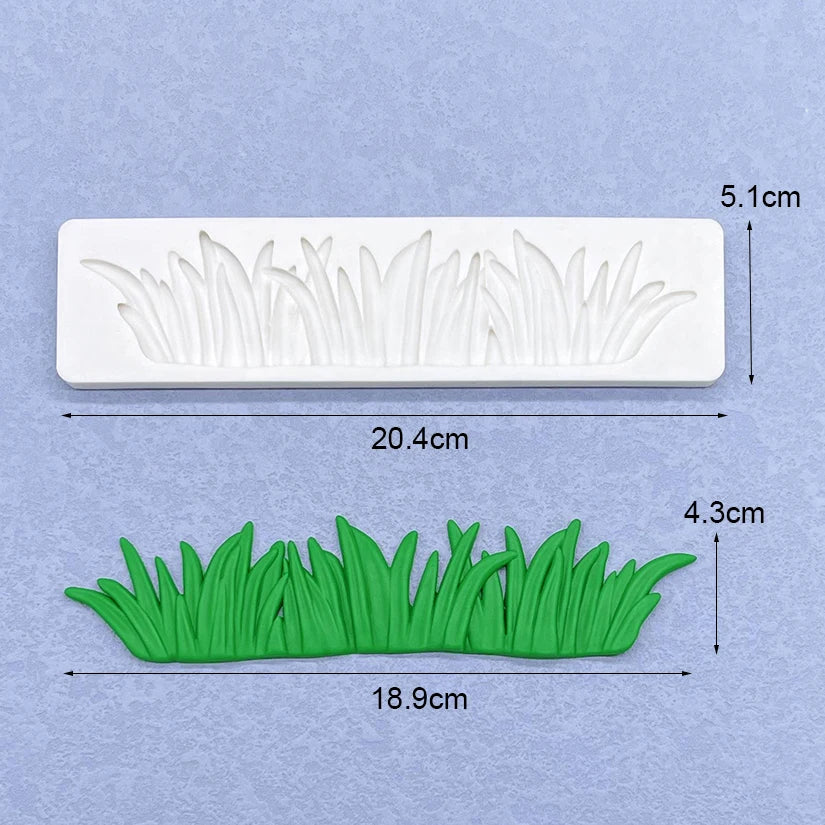 Grass Silicone Cake Baking Mold Sugarcraft Chocolate Cupcake Resin Tools Fondant Decorating Tools