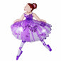 Dancing big pink purple Ballerina Ballet Dancer Girls Foil Helium Balloons Girl's Happy Birthday Party Decorations Supplies toy
