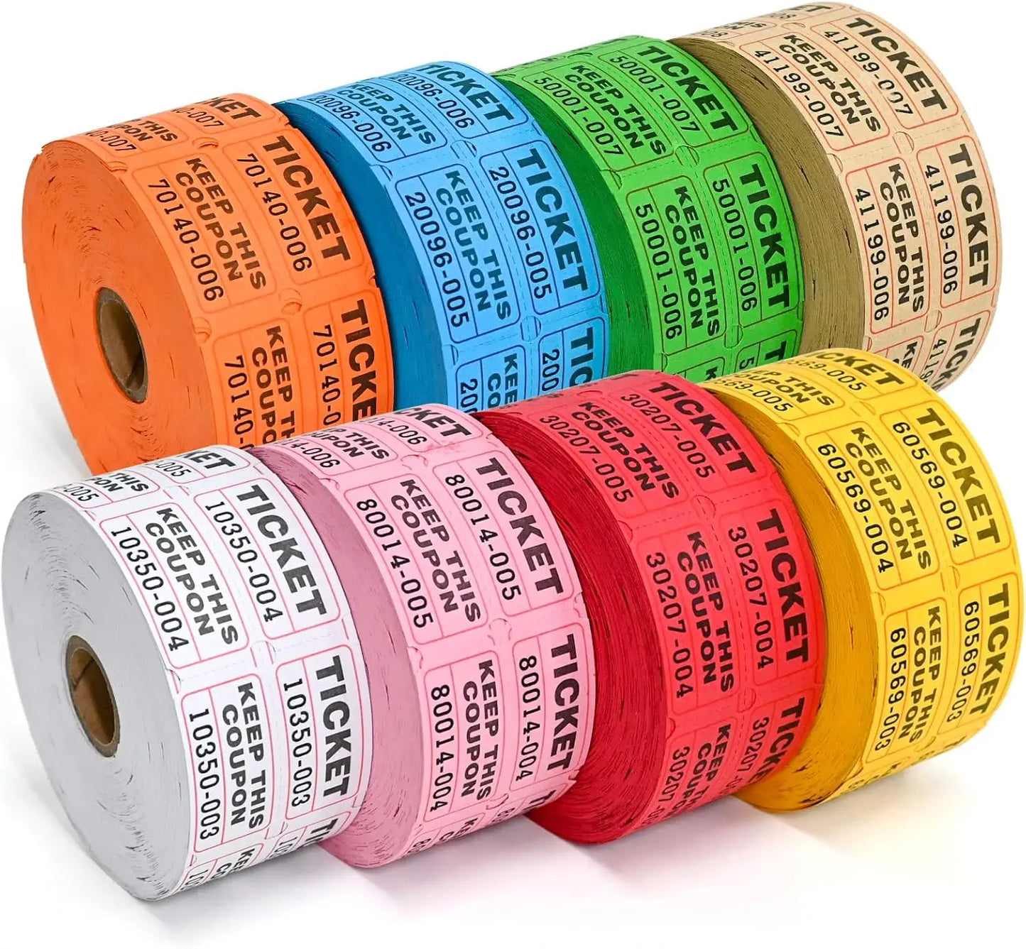 L LIKED Raffle Tickets Double Rolls 1000 per Roll 50/50 Raffle Tickets for Events, Entry, Class Reward, Prizes