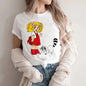 Candy Cartoon Print Streetwear T-shirt Harajuku Clothes Fashion Girls T Shirt Short Sleeve Summer Tee Casual Female O-Neck Top