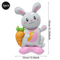 3D Standing Easter Foil Balloon Giant Rabbit Carrot Chick Egg Balloons Easter Party Decoration Kids Gift Air Filled Garden Decor