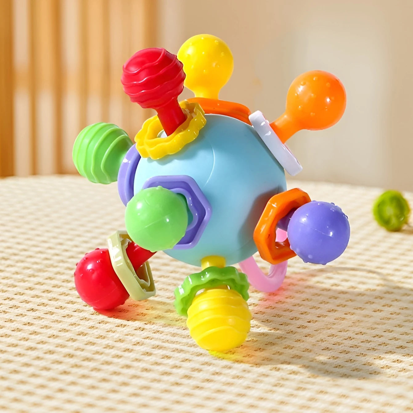 Hand Grip Ball, Teeth-glue, Manhattan Gnawing, and Potable Rattle Sound Toy